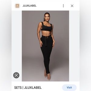 JLUXLABEL Crochet SET Black Medium